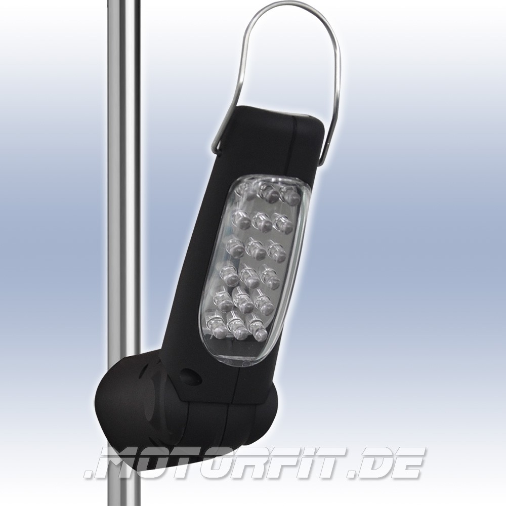 KUNZER AKKU LED Handleuchte / ARBEITSLAMPE Li-Ion Schwenkbar - Schwarz