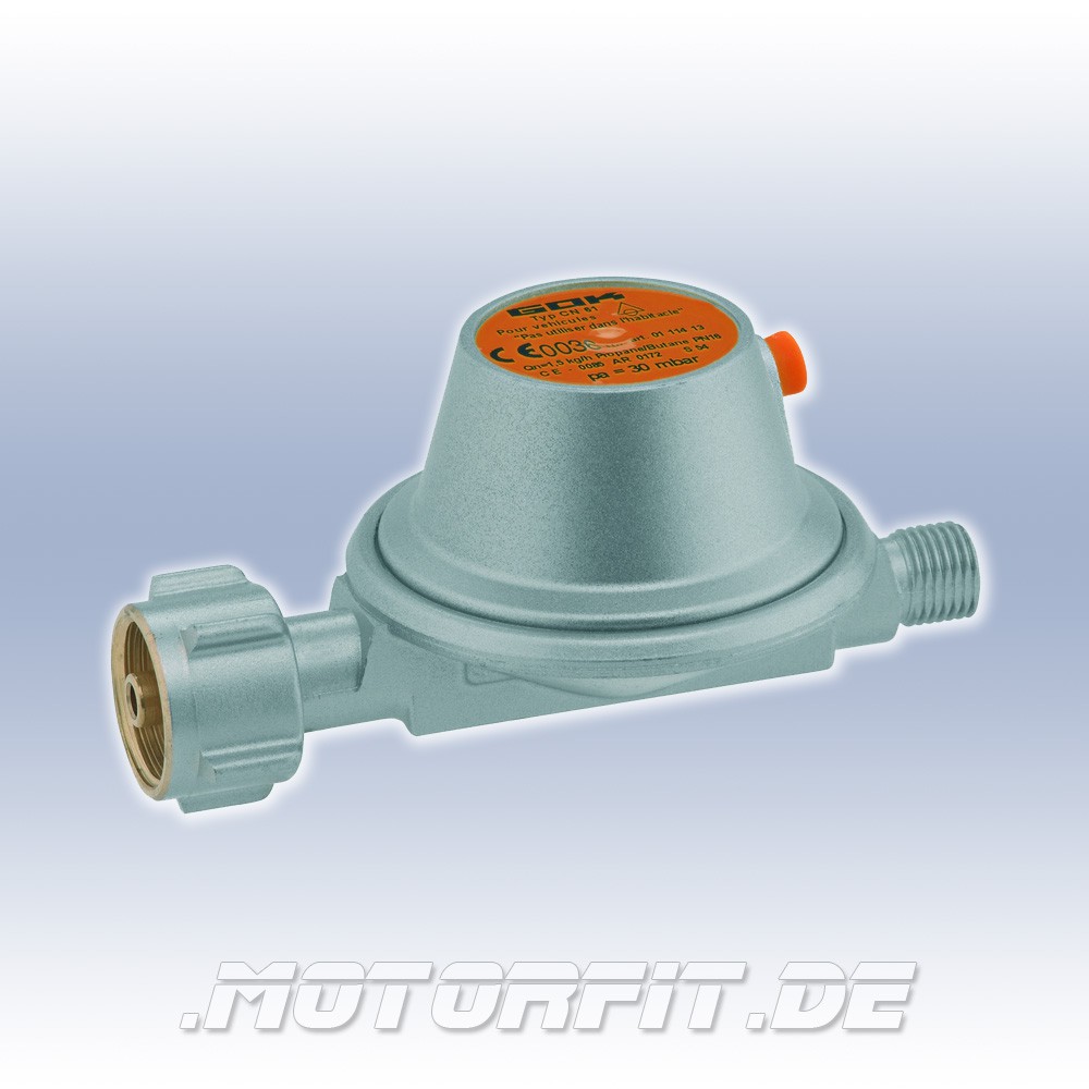 GOK Druckregler 1,5kg/h 50mbar - Gasdruckminderer Für Heizer & Blueflame