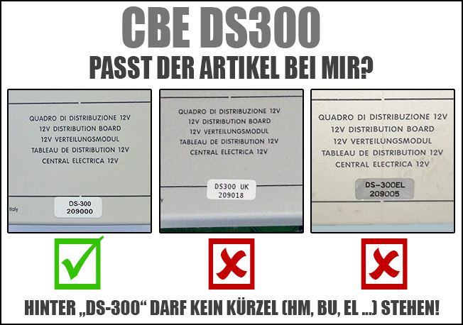 CBE 12V Verteiler-Box DS300 (für PC-100 PC-200 etc.) DS 300 Verteilerkasten  209000 Sicherungsbox