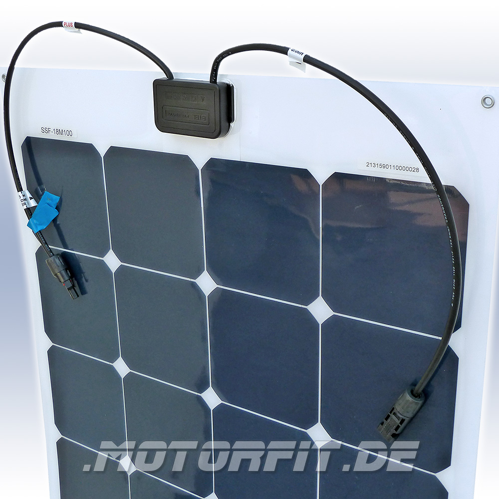Solaranlage 140 Watt Marine//WoMo ultra flach flexibel Semi-Flex MPP Regler 12V